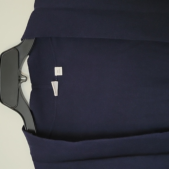 Navy Blue Open Cardigan - Picture 3 of 9